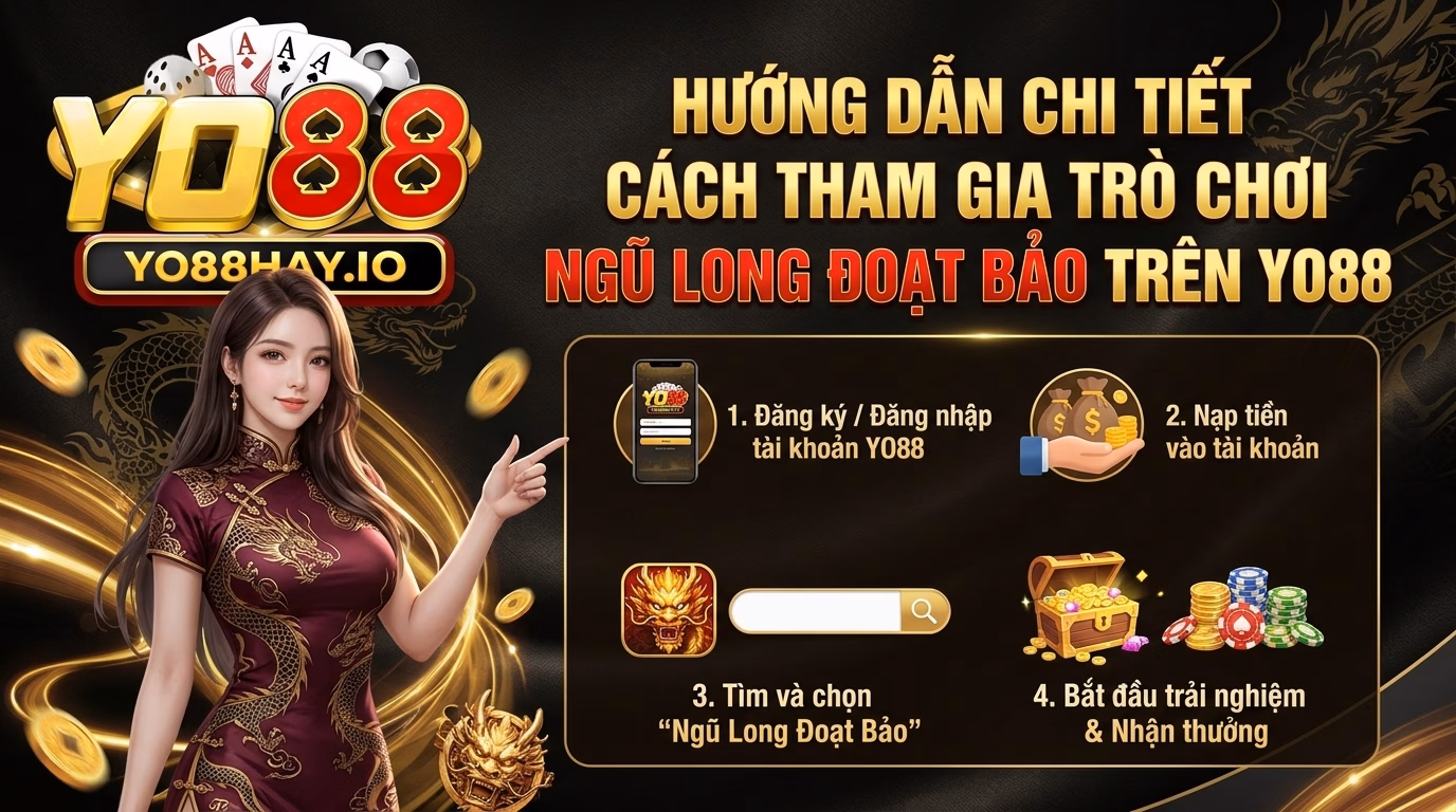 Hướng dẫn các bước tham gia chơi kho tàng ngũ long YO88 chi tiết Hướng dẫn các bước tham gia chơi kho tàng ngũ long YO88 chi tiết