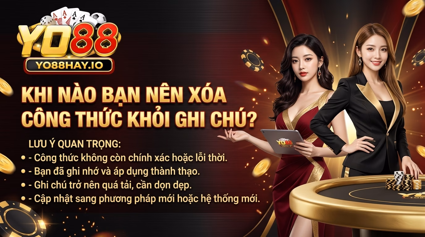 Khi Nào Nên Xóa Một Công Thức Khỏi Ghi Chú? Khi Nào Nên Xóa Một Công Thức Khỏi Ghi Chú?