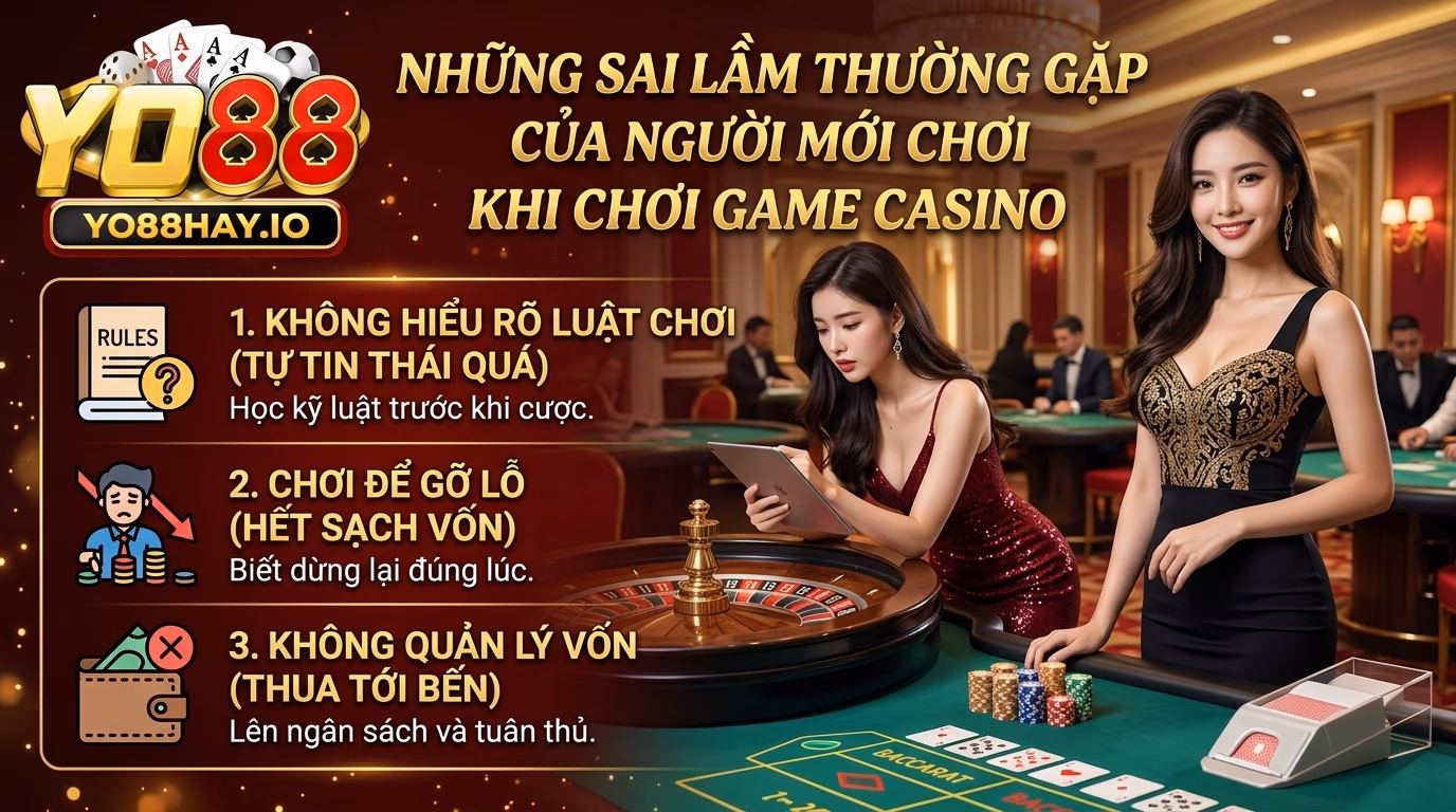Những vũng lầy tân binh hay mắc phải khi chơi Casino Những vũng lầy tân binh hay mắc phải khi chơi Casino